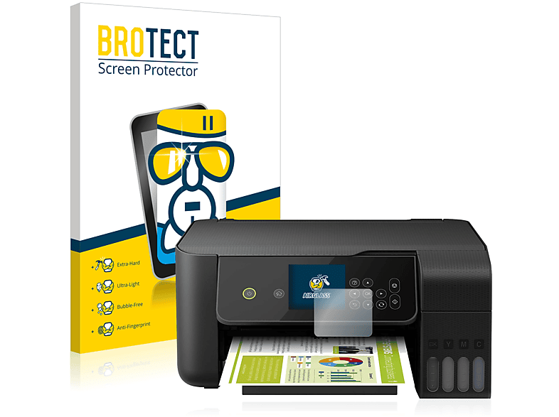 BROTECT Epson klare Airglass ET-2720) EcoTank Schutzfolie(für