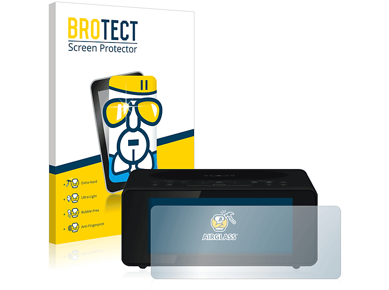BROTECT Airglass Digitradio klare TechniSat 52) Schutzfolie(für