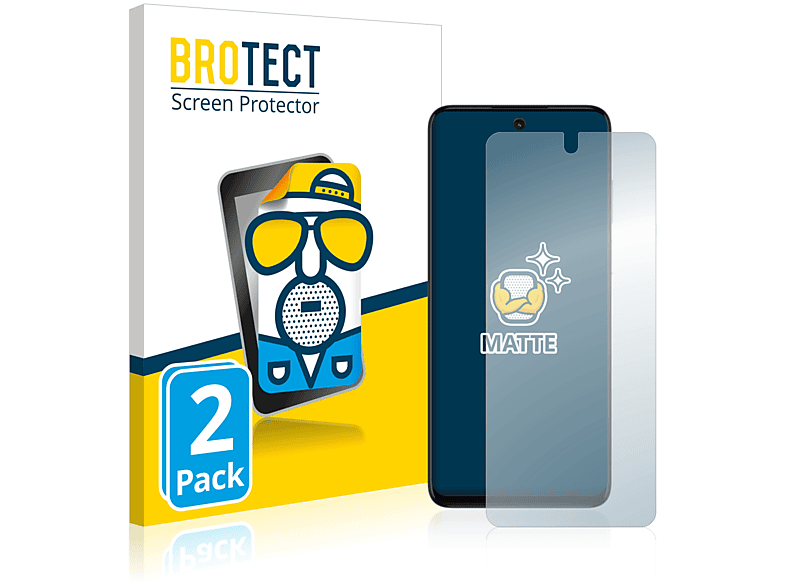 BROTECT 2x matte Schutzfolie(für Motorola Moto G32)