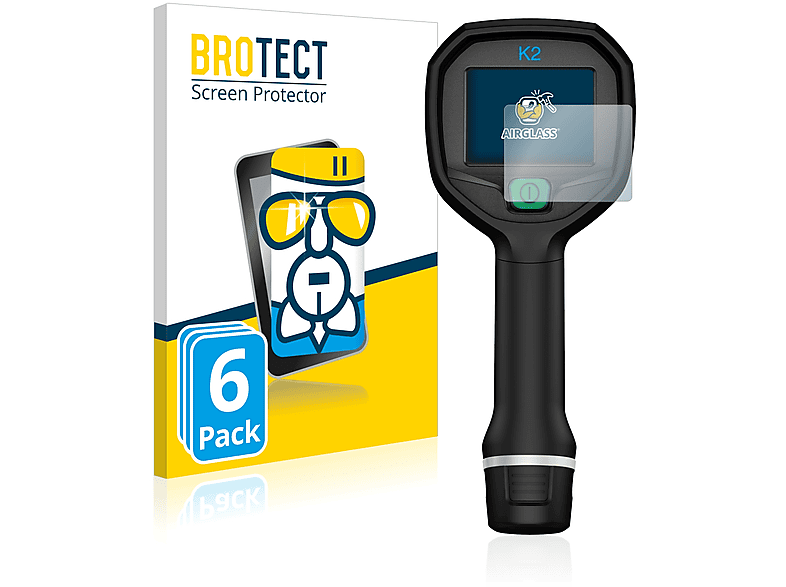 BROTECT 6x K2) Schutzfolie(für Flir Airglass klare