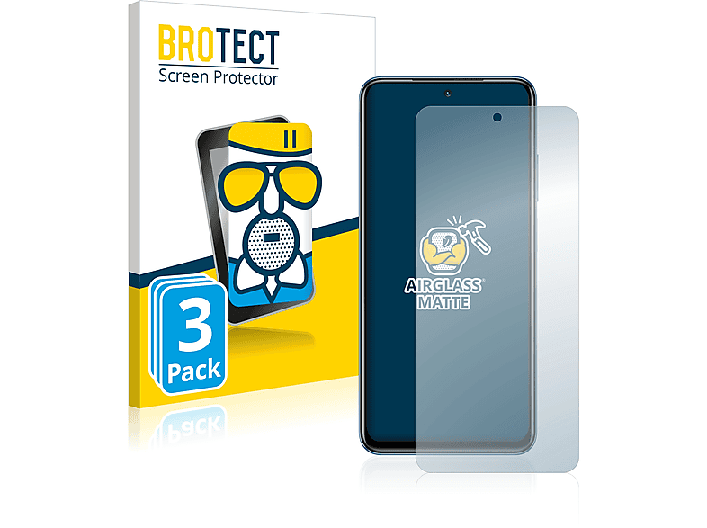 BROTECT 3x Airglass matte Schutzfolie(für Xiaomi Poco M5s)