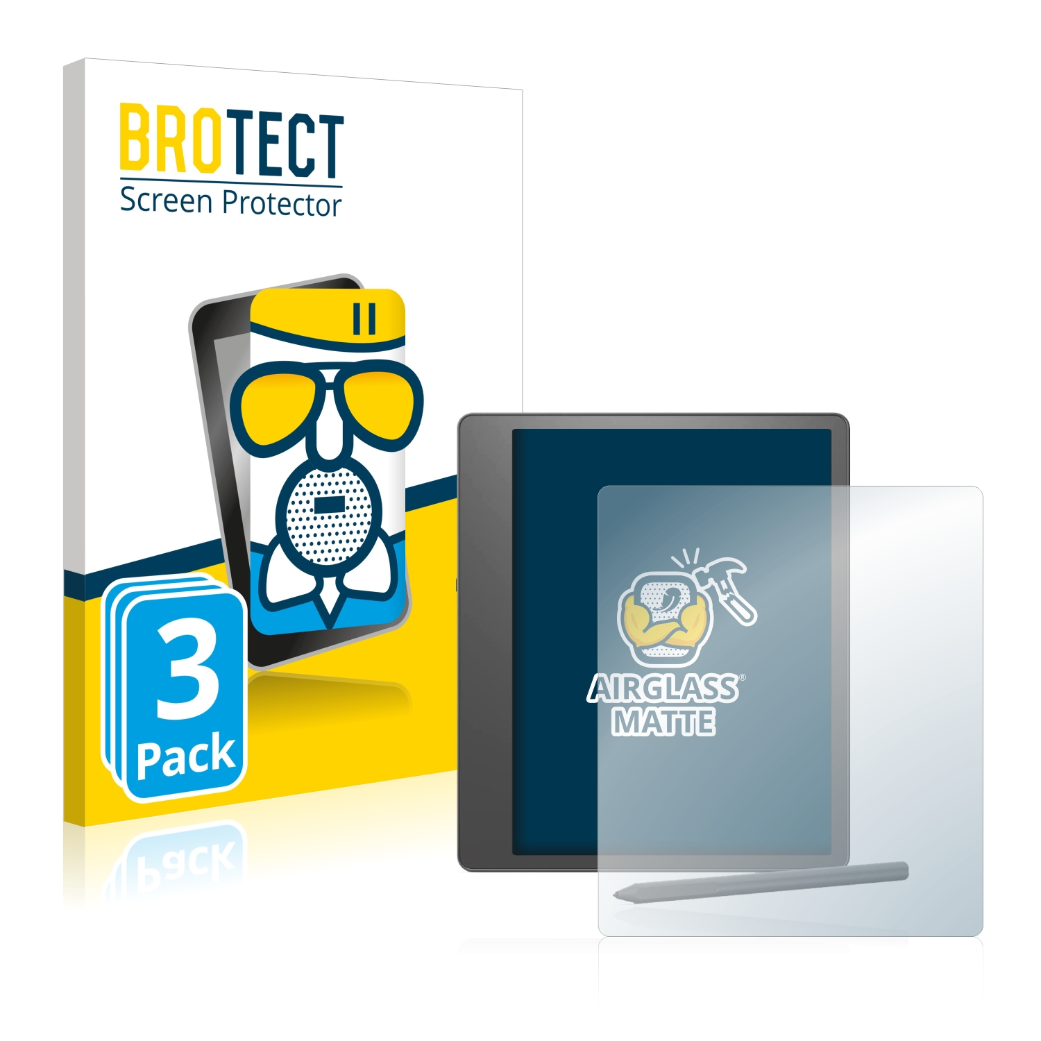 3x Amazon BROTECT matte Schutzfolie(für Airglass Scribe) Kindle