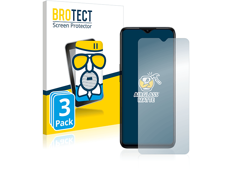 Oppo matte BROTECT A77 3x (2022)) Airglass Schutzfolie(für