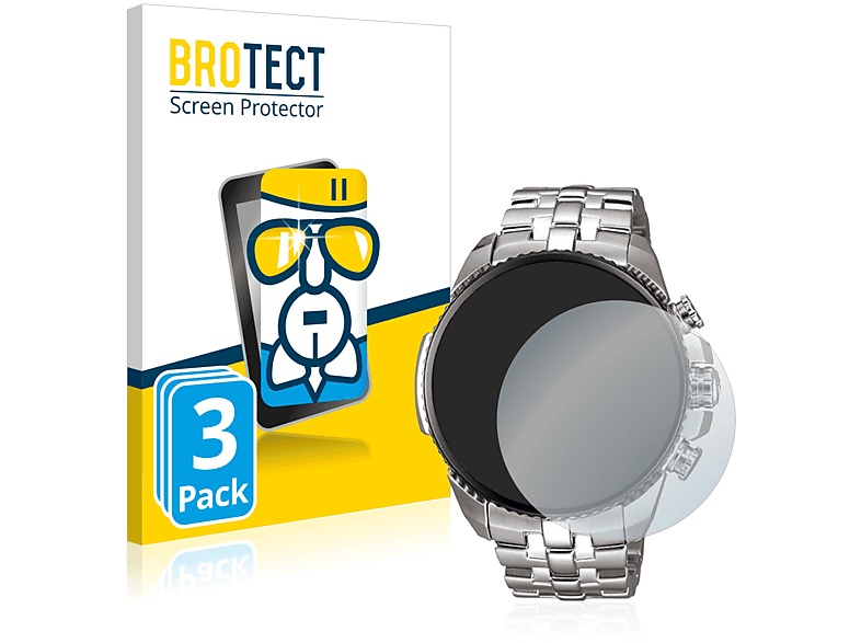 BROTECT 3x Airglass klare Schutzfolie(für Casio Edifice EF-558D-1AV)