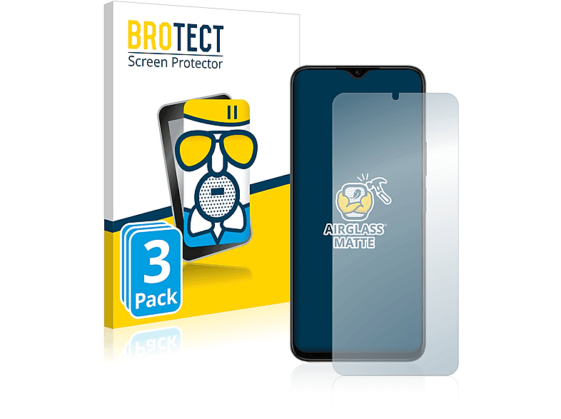 BROTECT Honor Airglass Play 3x 6C) matte Schutzfolie(für