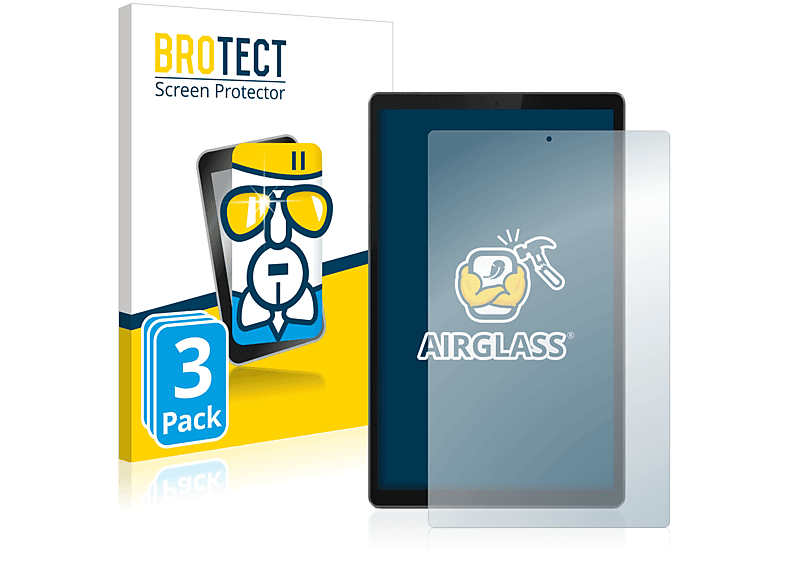 BROTECT 3x Airglass klare Schutzfolie(für Lenovo Tab TB-X306F)