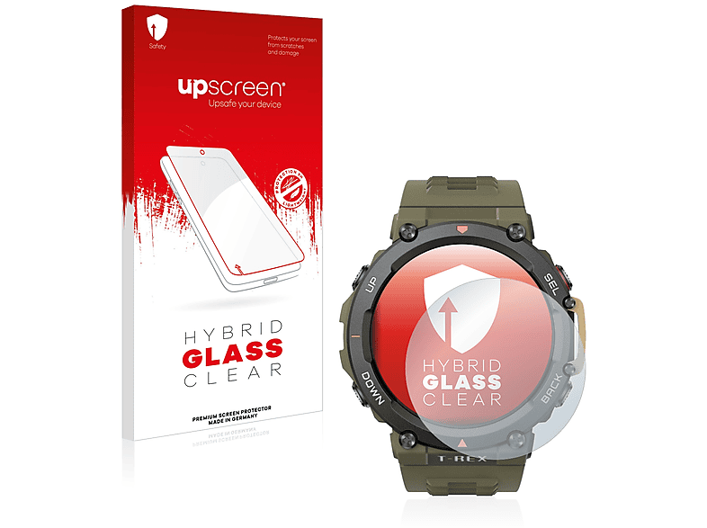 2) UPSCREEN Amazfit Schutzfolie(für T-Rex Huami klare