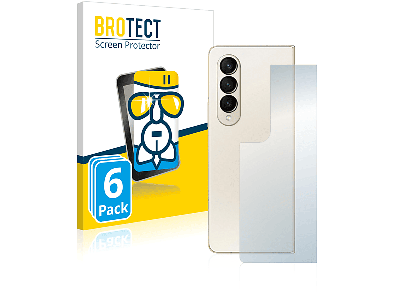 BROTECT 6x Airglass klare Schutzfolie(für Samsung Z Galaxy Fold 4)