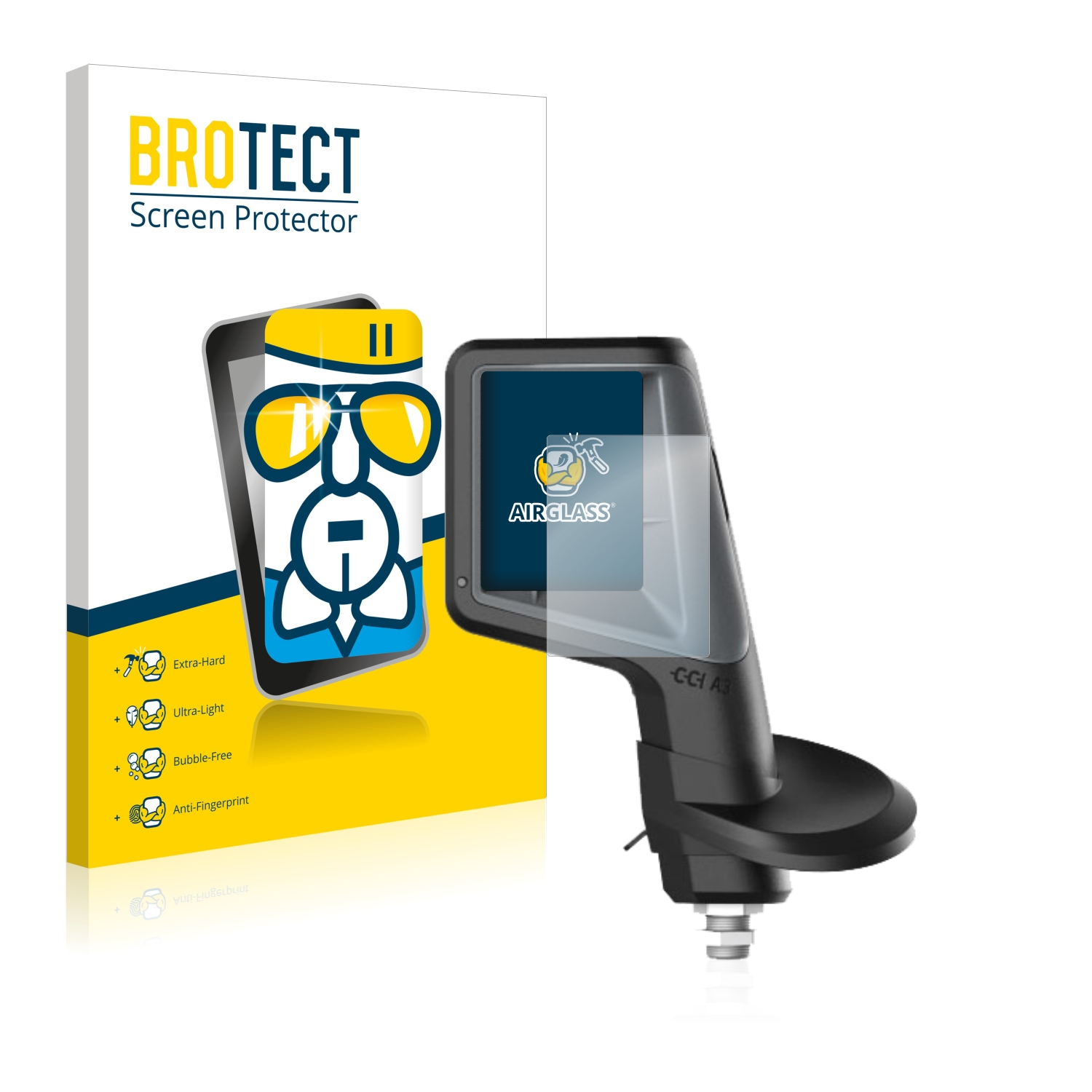 Airglass CCI BROTECT A3) Schutzfolie(für klare Isobus