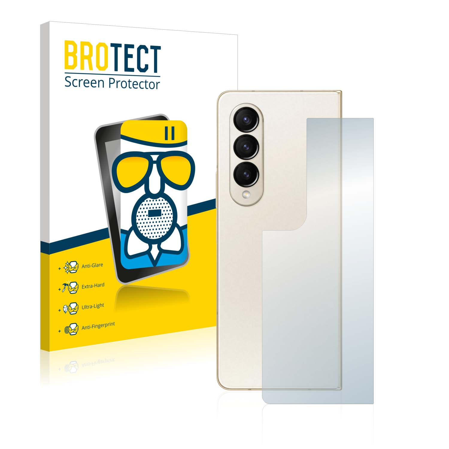 BROTECT Airglass matte Schutzfolie(für Samsung Fold 4) Z Galaxy