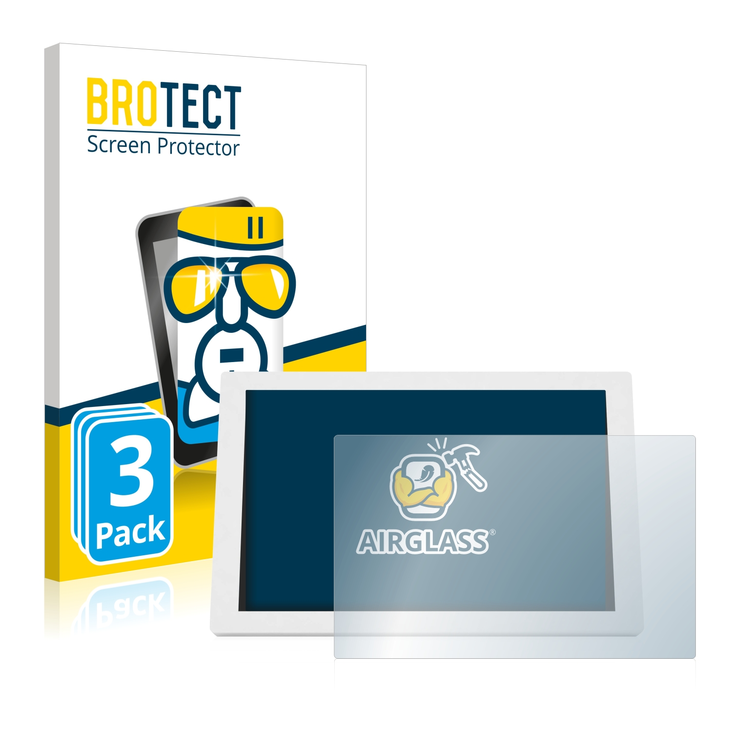 3) BROTECT 3x WetterOnline Airglass Home klare Schutzfolie(für