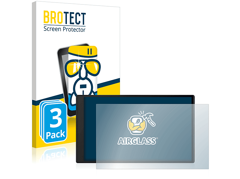 BROTECT 3x Airglass klare Schutzfolie(für MT-D) 76 DriveSmart Garmin