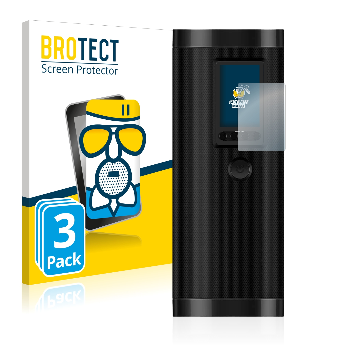 BROTECT 3x Airglass matte Schutzfolie(für Veeape Tyre Electrical Pump) Digital