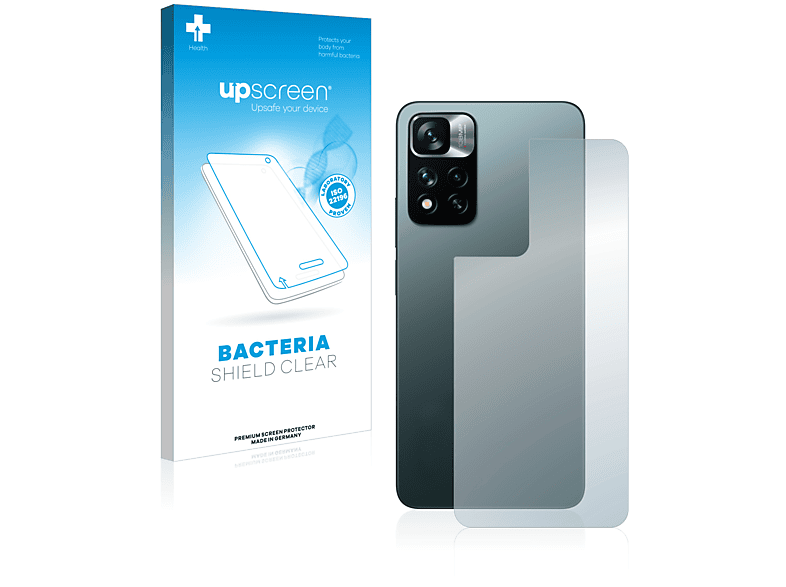 UPSCREEN antibakteriell klare Schutzfolie(für Xiaomi Redmi Note 11 Pro+ 5G)