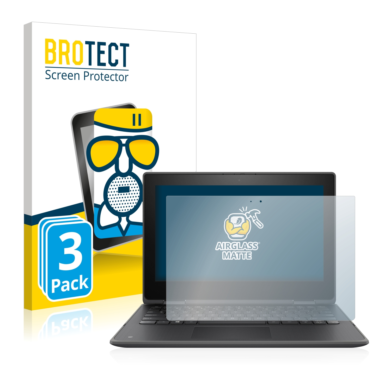 HP 3x G5 X360 Schutzfolie(für 11 ProBook Airglass BROTECT matte EE)