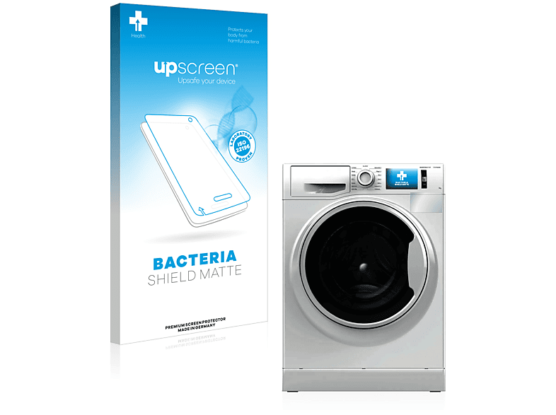 UPSCREEN antibakteriell entspiegelt matte Schutzfolie(für Bauknecht W Active 711CC) | Displayschutz für Waschgeräte