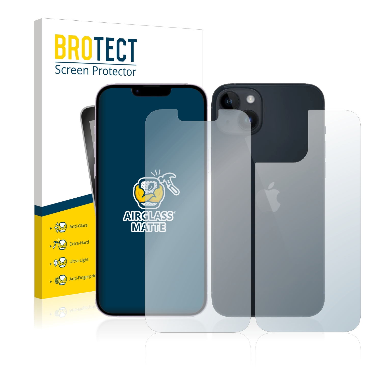 Schutzfolie(für matte Apple iPhone BROTECT Airglass 14)