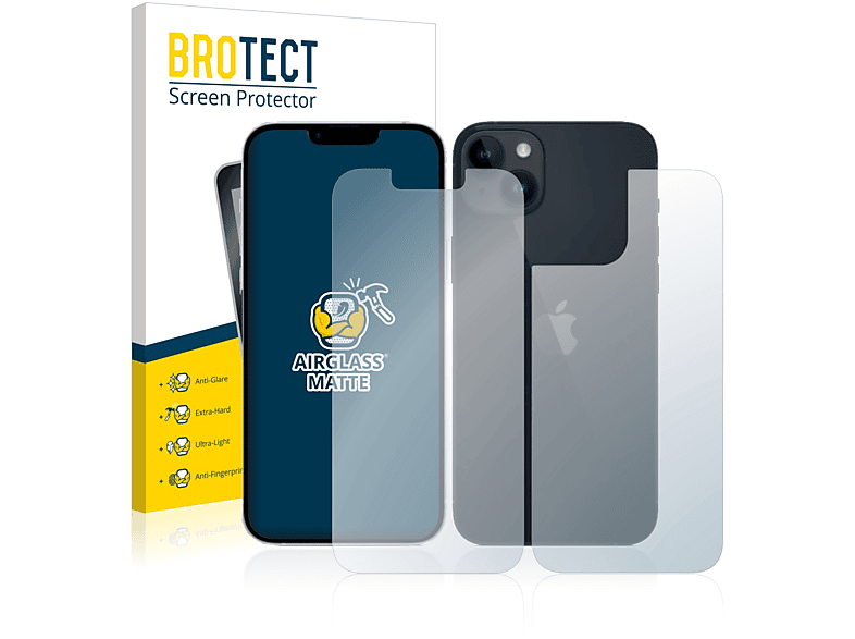 BROTECT Airglass matte 14) Schutzfolie(für iPhone Apple