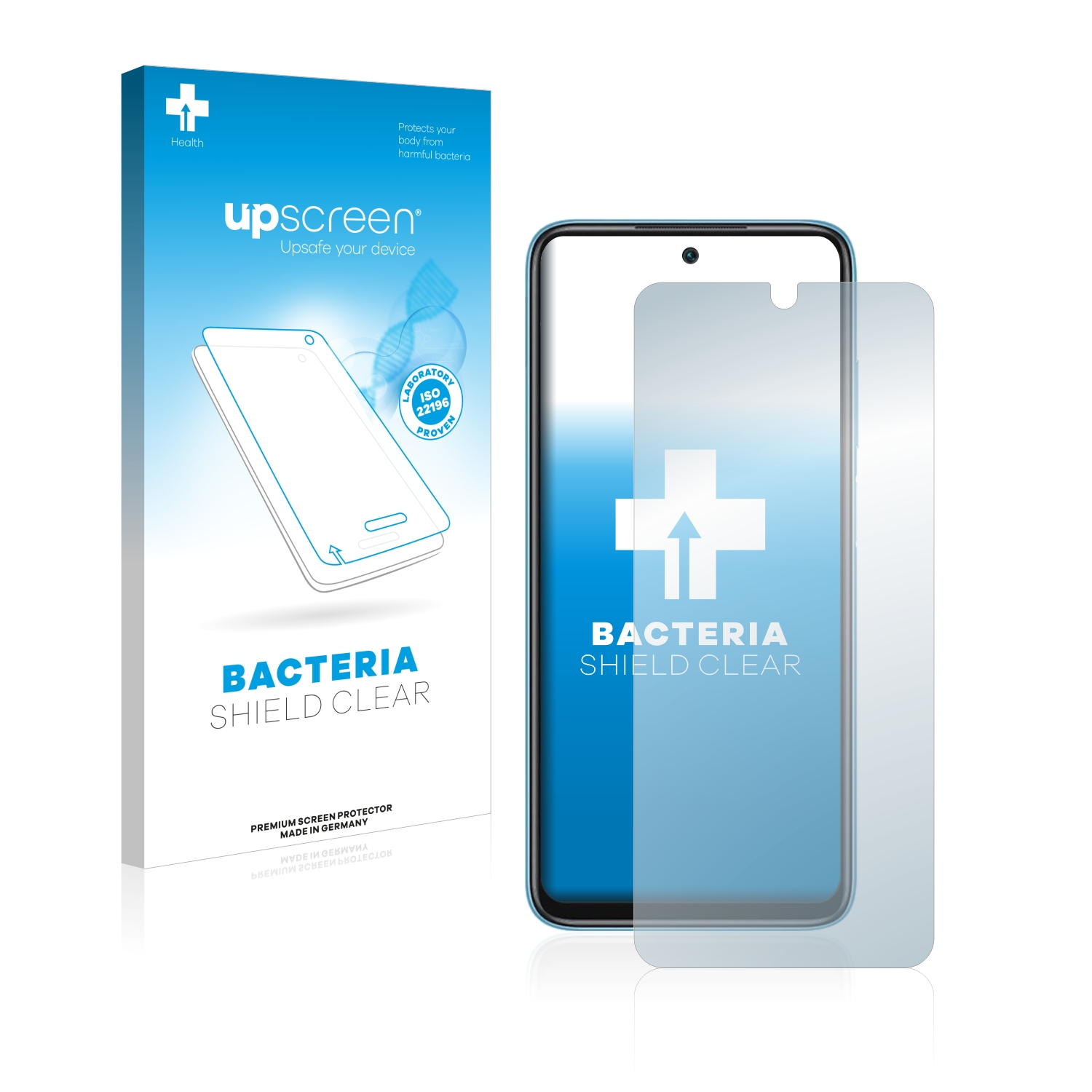 UPSCREEN Xiaomi klare (2022)) antibakteriell 10 Schutzfolie(für Redmi