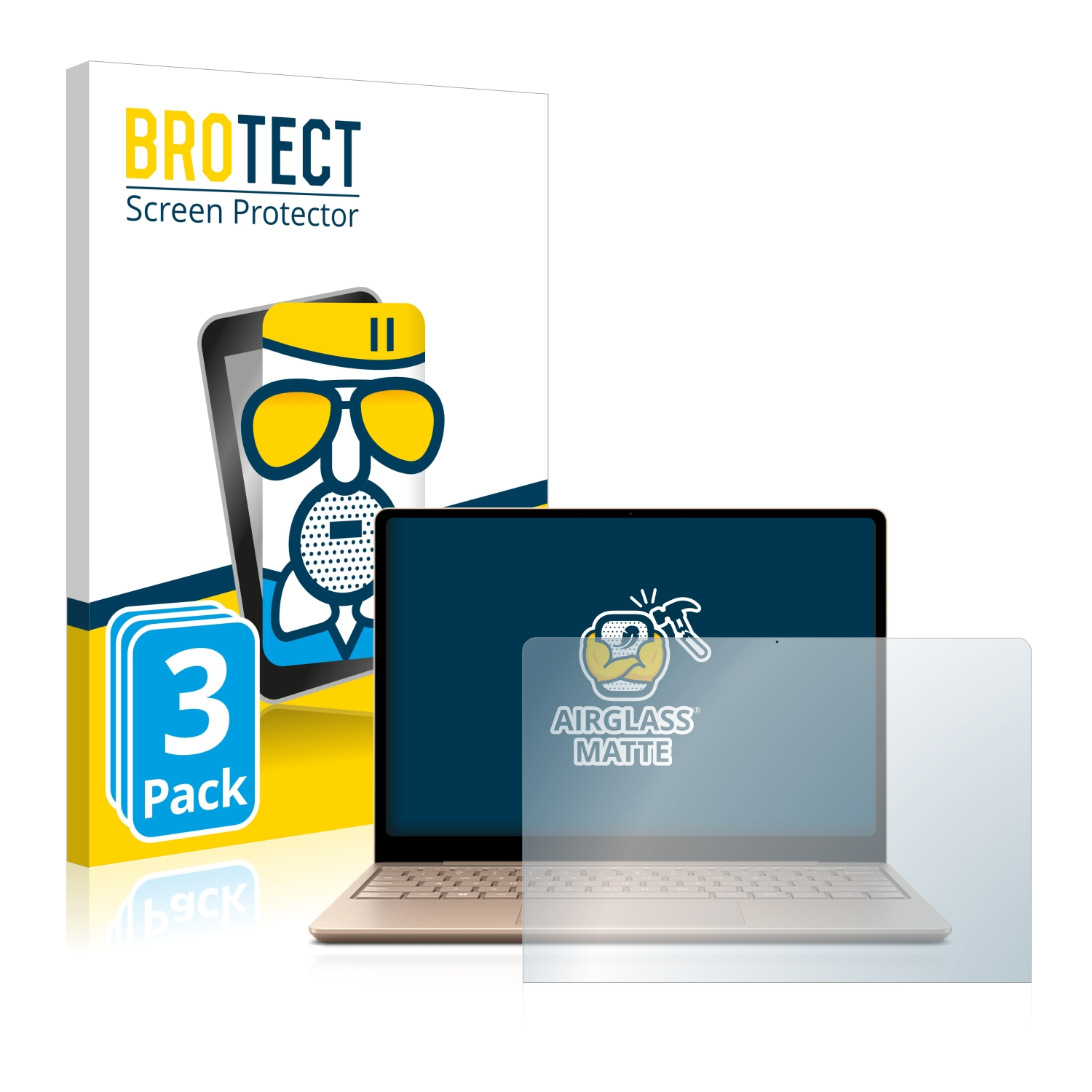 BROTECT Schutzglas Framework Laptop - Kratzfeste Displayfolie