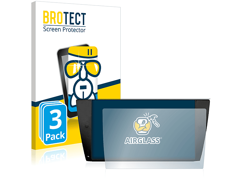 BROTECT 3x Airglass klare Schutzfolie(für Eonon Q63PR0)