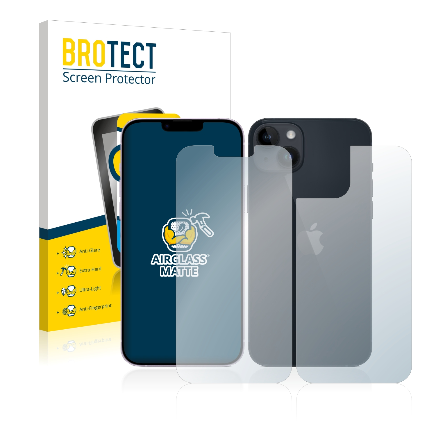 14 iPhone matte BROTECT Apple Airglass Schutzfolie(für Plus)