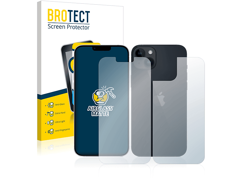 Schutzfolie(für 14 BROTECT Airglass Apple Plus) iPhone matte