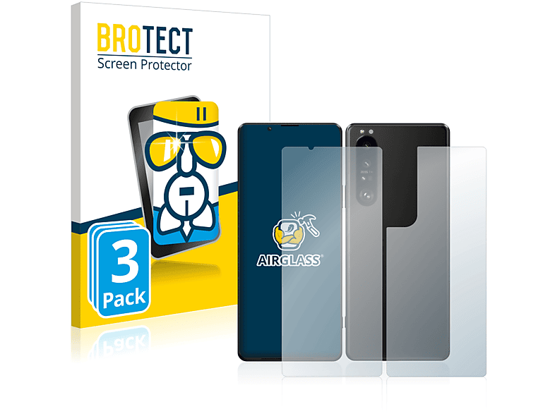 BROTECT 3x Airglass klare Schutzfolie(für Sony Xperia 1 III 5G)