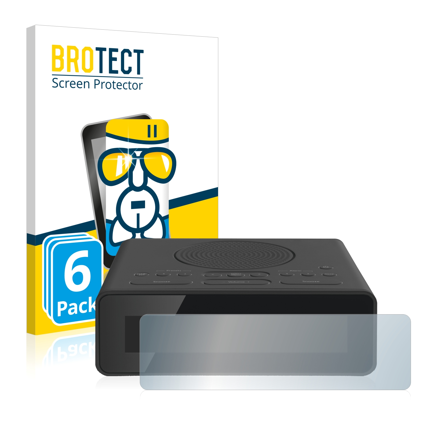 BROTECT 6x Digitradio 51) TechniSat klare Schutzfolie(für Airglass