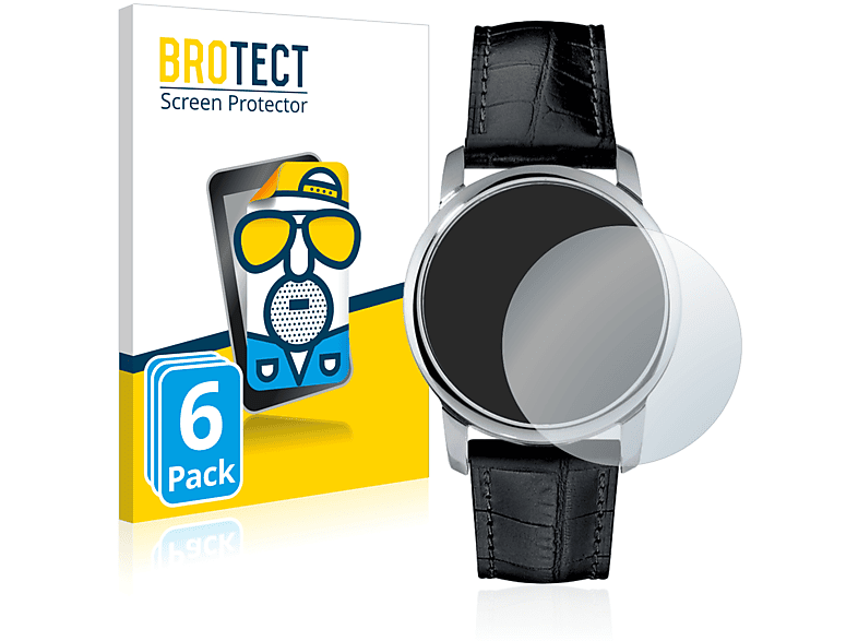 BROTECT 6x matte Schutzfolie(für Junghans Vienna) | Smartwatch Schutzfolien & Gläser
