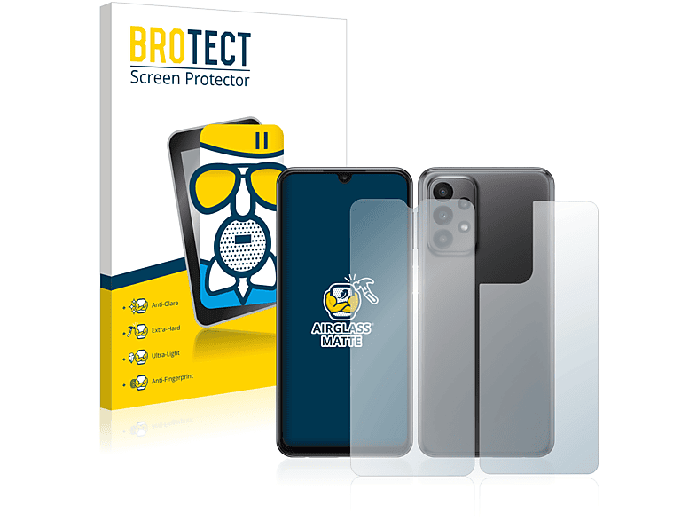 BROTECT Airglass matte Schutzfolie(für Samsung Galaxy A23 5G (Display+Rückseite))