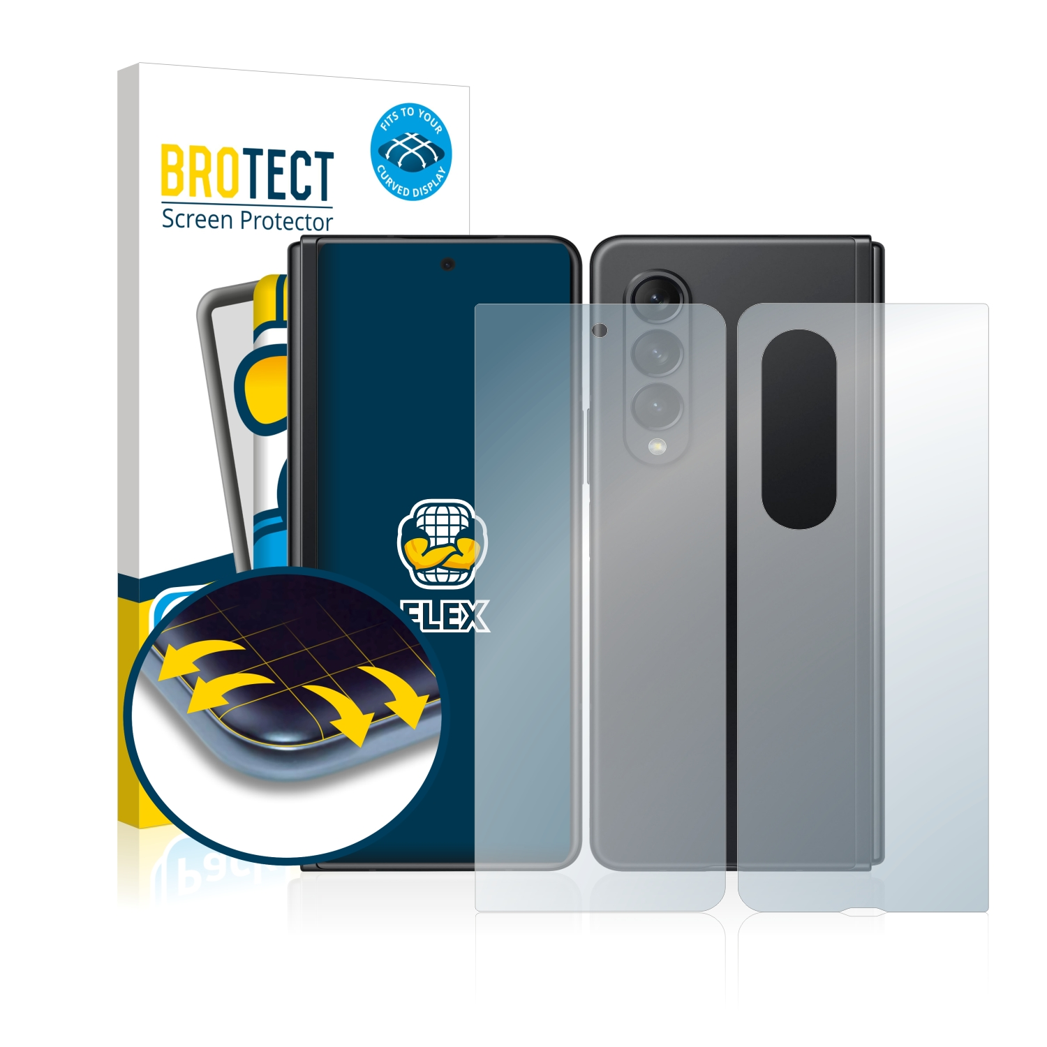 Fold BROTECT 3 Z Full-Cover 2x Flex Samsung 3D Galaxy 5G) Schutzfolie(für Curved