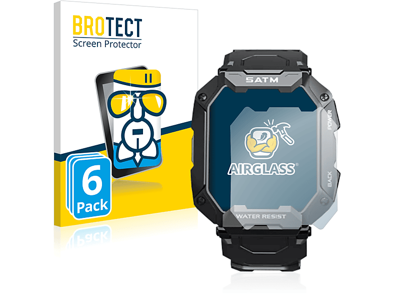 BROTECT 6x Airglass klare Schutzfolie(für Bengux C20)