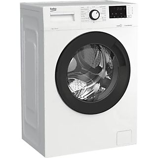 Lavadora carga frontal- BEKO WRA 9714 XW DR, 9 kg, 15 programas, Blanco