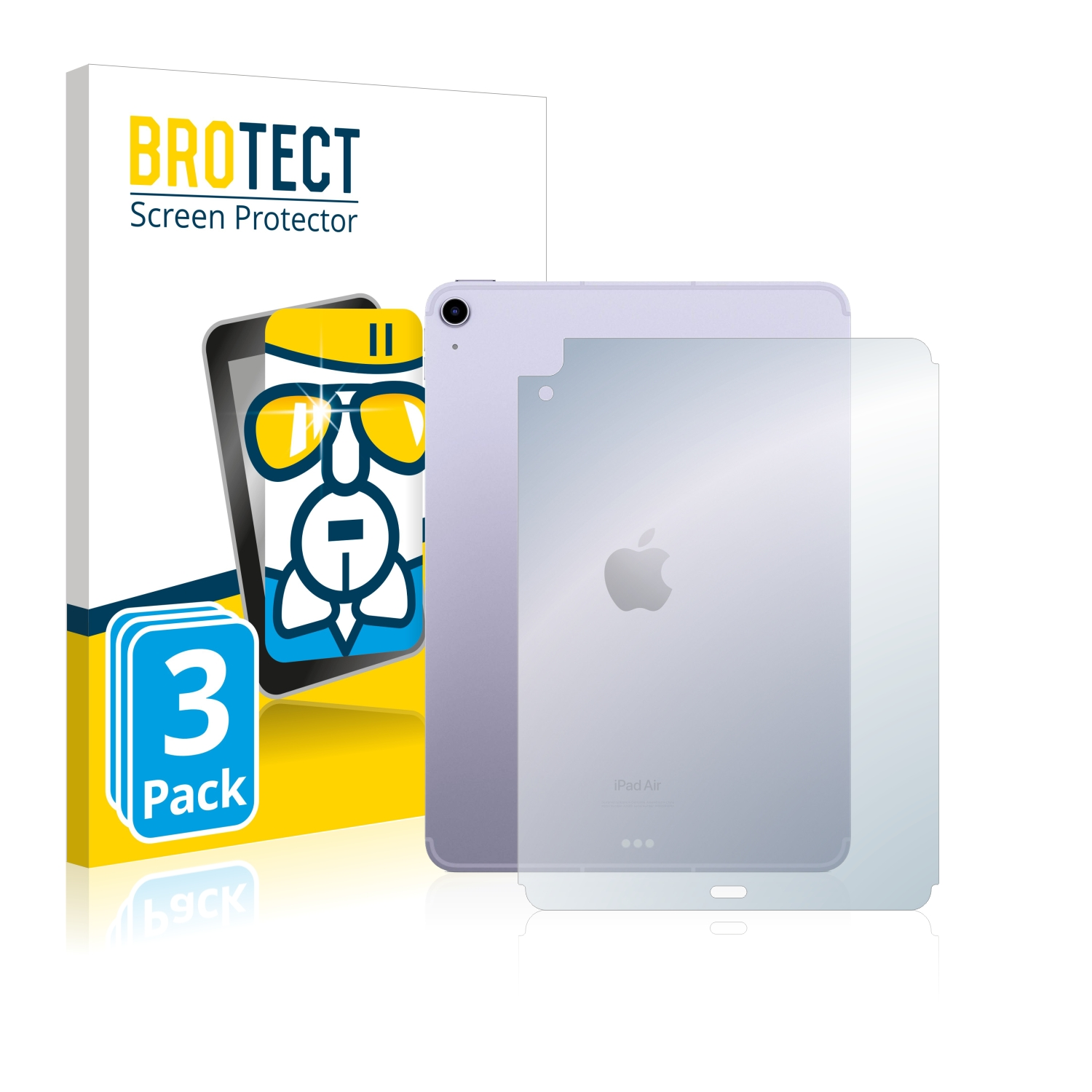 iPad Air Gen.)) Apple Airglass Schutzfolie(für 3x Cellular (5. klare 2022 WiFi BROTECT 5
