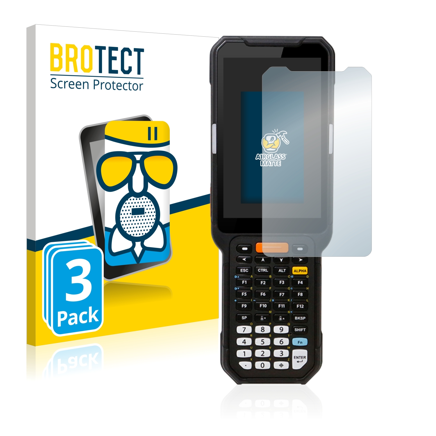 BROTECT 3x Airglass matte PM451) Mobile Point Schutzfolie(für