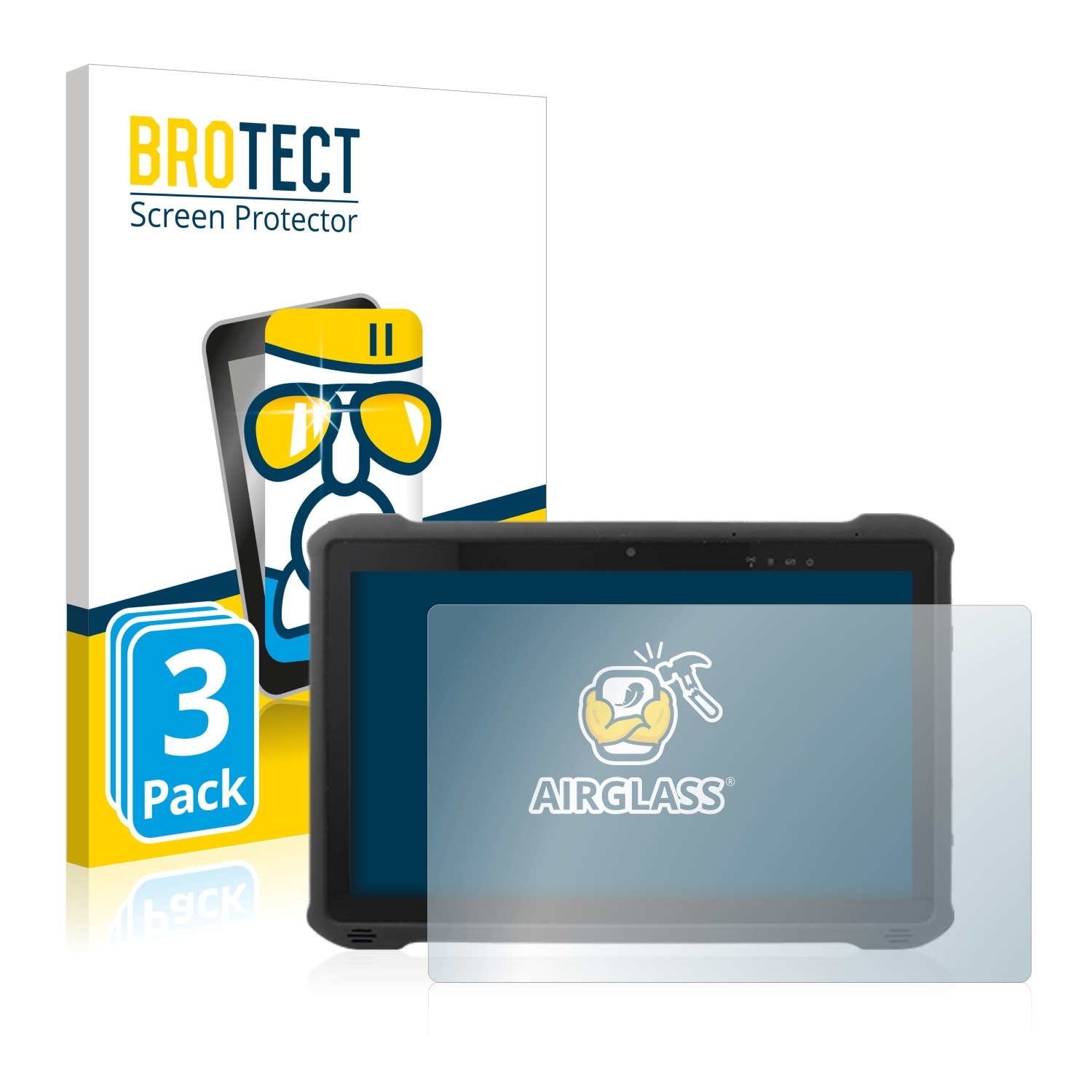 BROTECT 3x Airglass klare M116) Schutzfolie(für Winmate