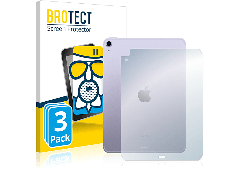 BROTECT 3x Schutzfolie(für Airglass Apple WiFi matte iPad 2022 5 Gen.)) (5. Air