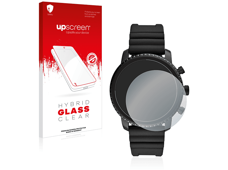UPSCREEN klare Schutzfolie(für Fossil Q Explorist HR (4.Gen)) | Smartwatch Schutzfolien & Gläser