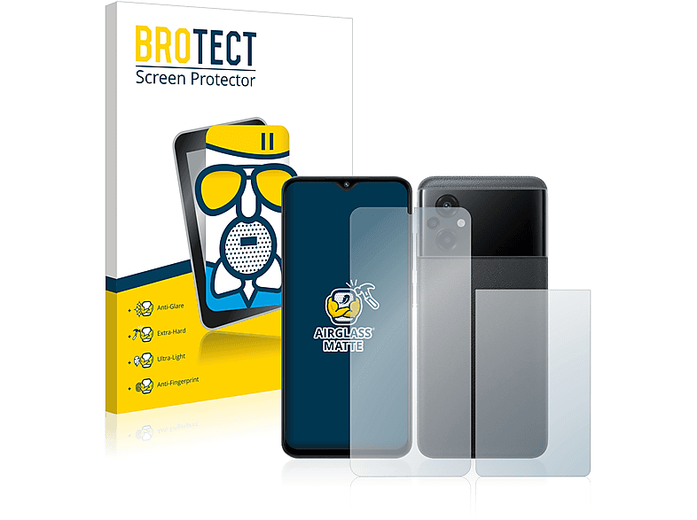BROTECT Airglass matte Schutzfolie(für Xiaomi Poco M5) | Displayschutzfolien & Gläser