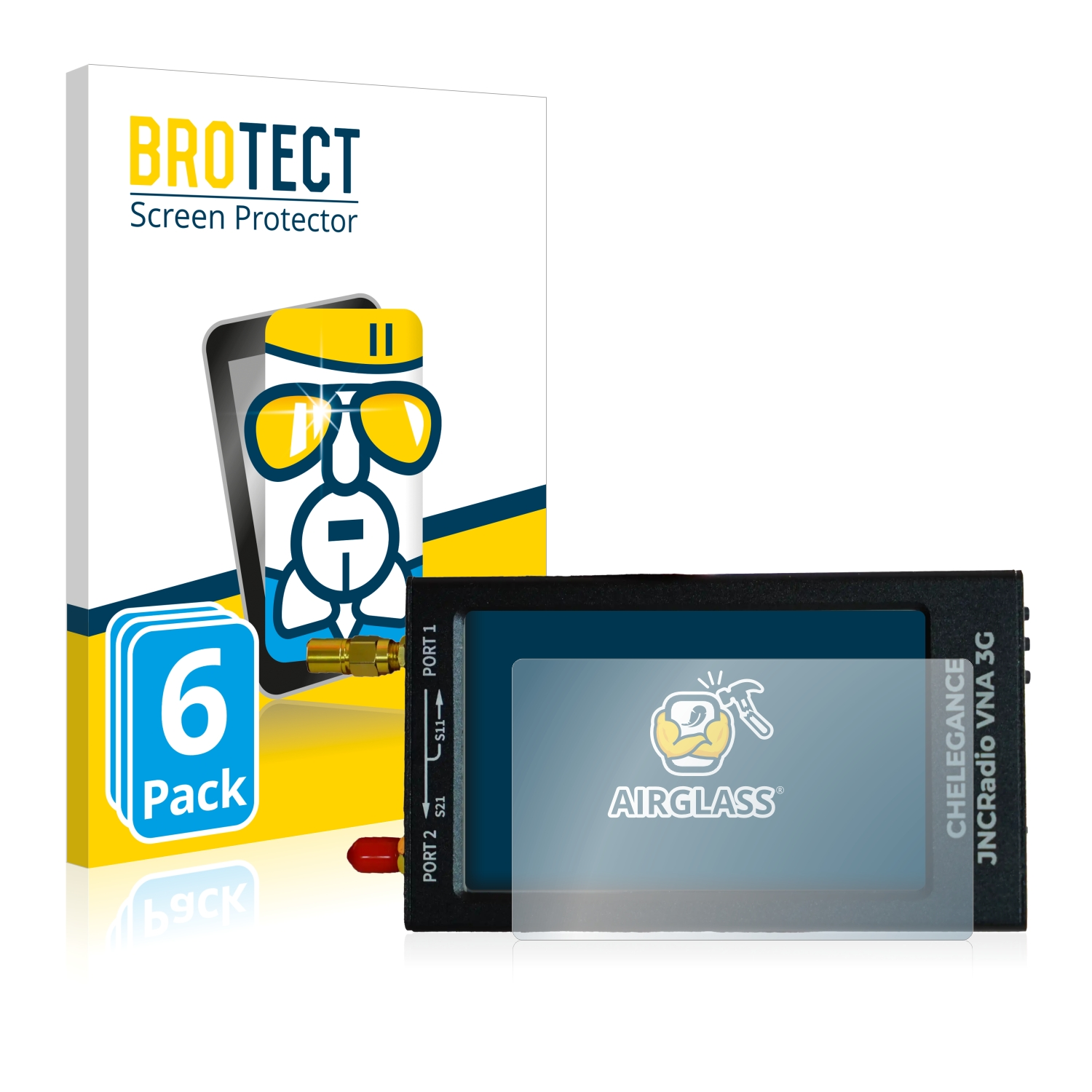 Airglass klare 3G) NanoVNA Schutzfolie(für BROTECT 6x