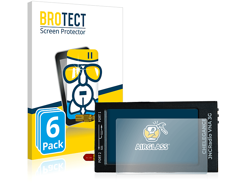 BROTECT 6x Airglass klare Schutzfolie(für 3G) NanoVNA