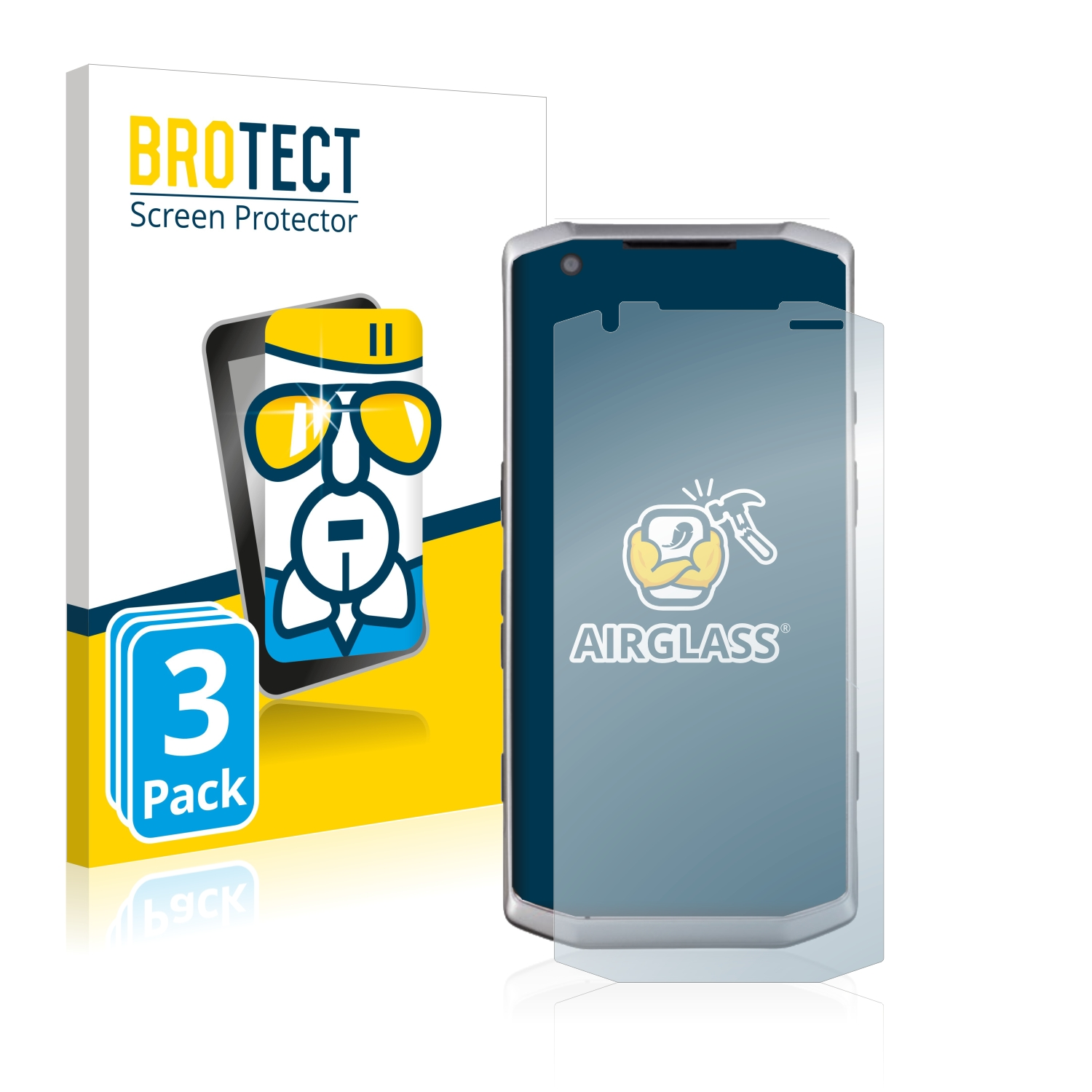 BROTECT 3x DXA600 Keyence DXW600) Airglass klare Schutzfolie(für