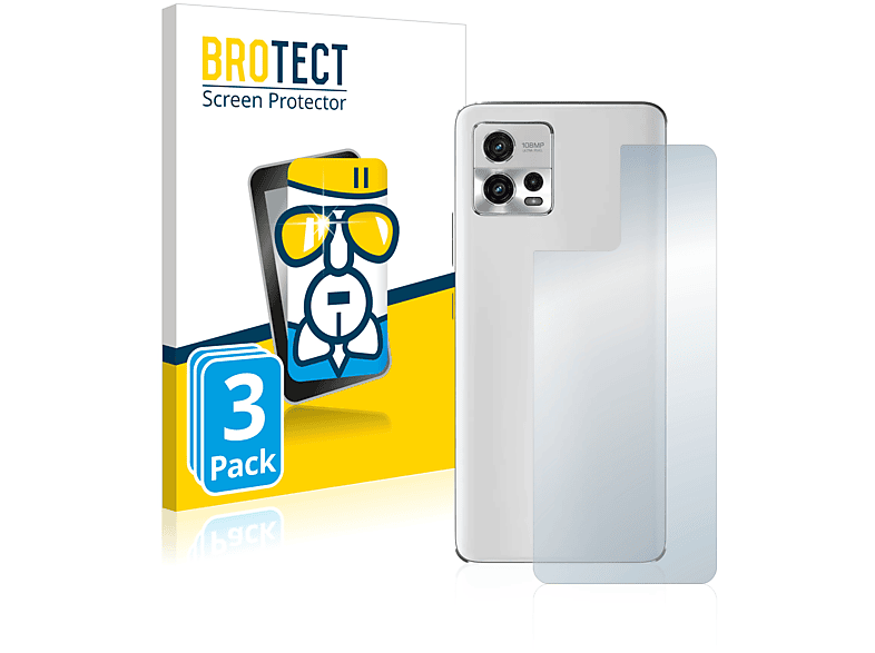 BROTECT klare Schutzfolie(für 3x Airglass Moto Motorola G72)