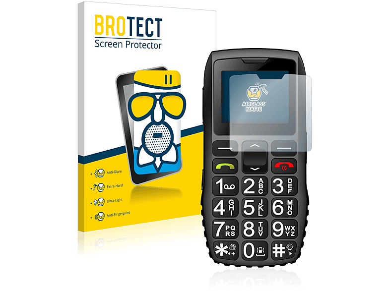 matte +) BROTECT Schutzfolie(für C1 artfone Airglass