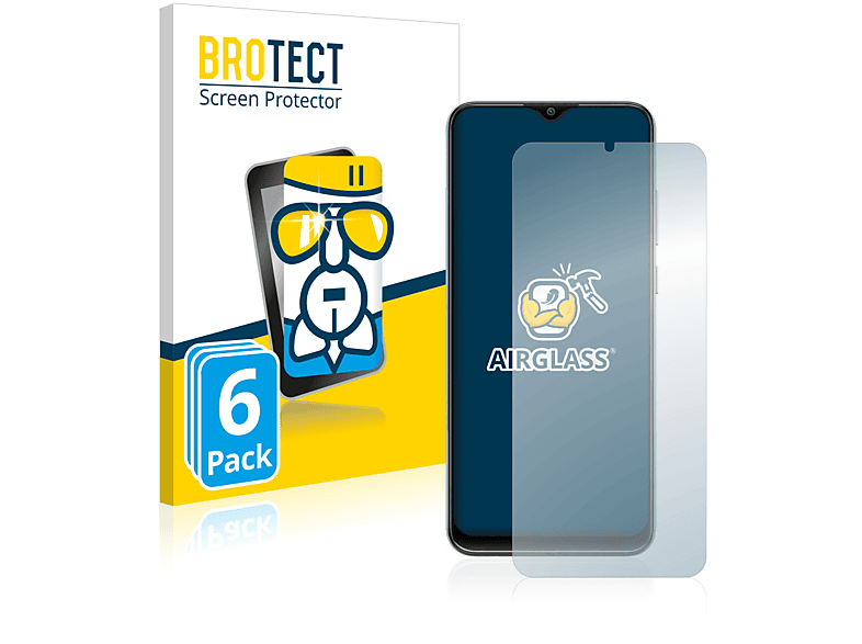 BROTECT 6x Airglass klare Schutzfolie(für Galaxy Samsung F04)