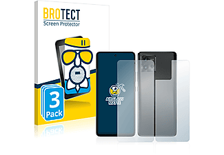 BROTECT 3x Airglass matte Schutzfolie(für Motorola Moto G72 (Display+Rückseite))