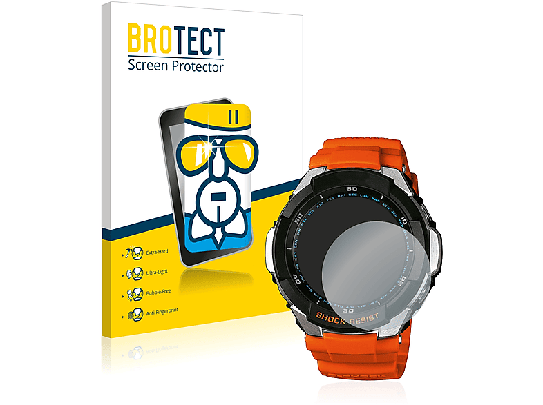 BROTECT Airglass klare Schutzfolie(für Casio GW3000) G-Shock