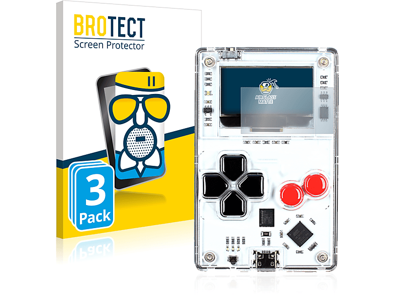 FX) matte Arduboy BROTECT 3x Airglass Schutzfolie(für