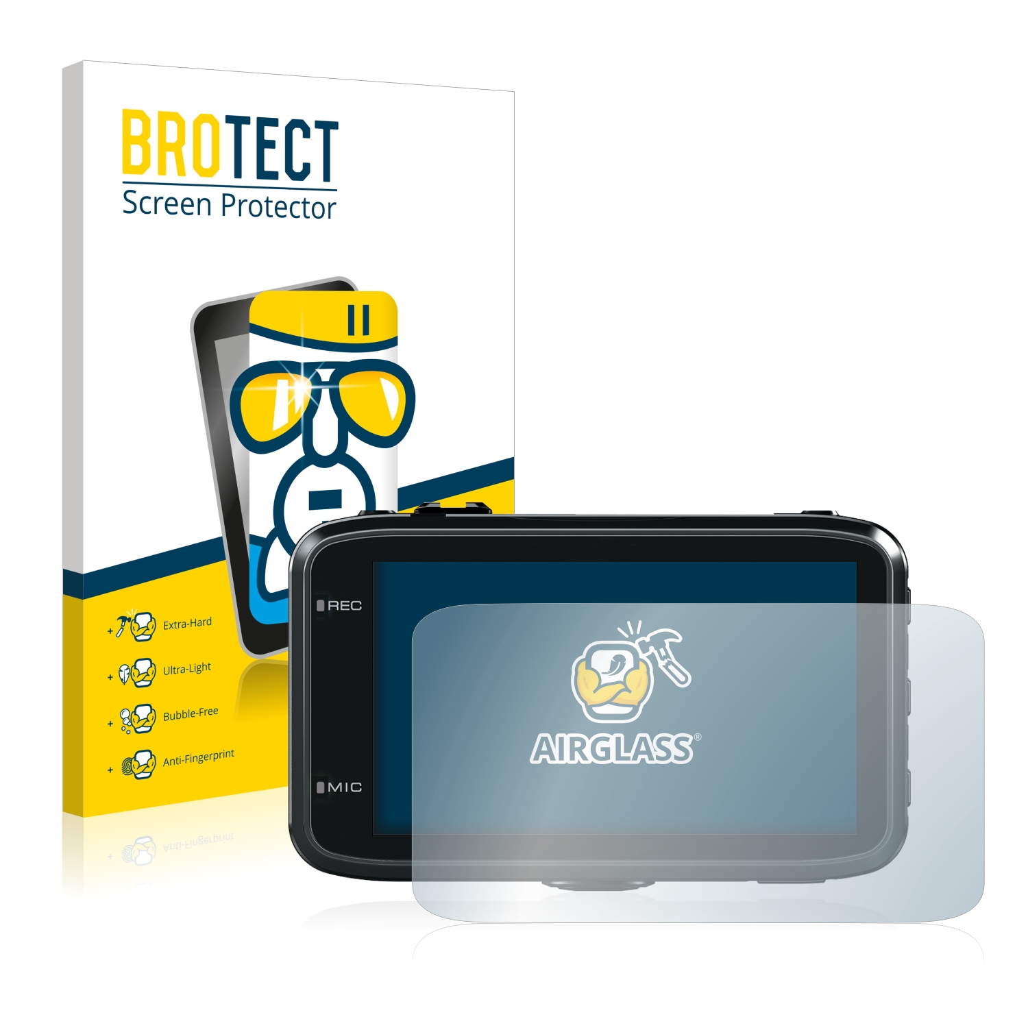 Airglass BROTECT Schutzfolie(für klare Kenwood DRV-830)